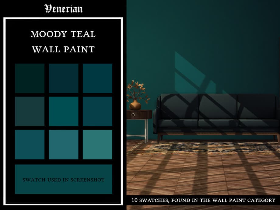 Краска для стен Moody Teal Wall Paint